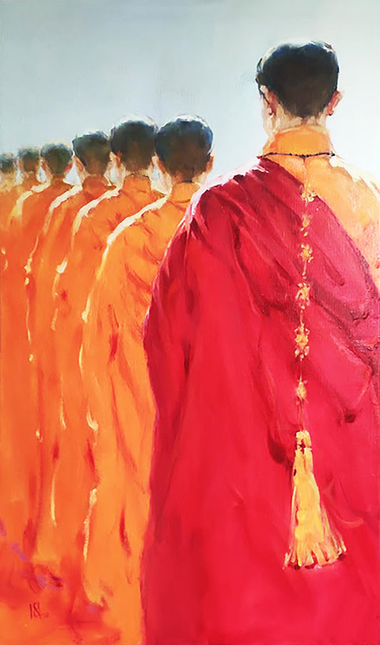 Oil painting monks Oleg Kateryniuk