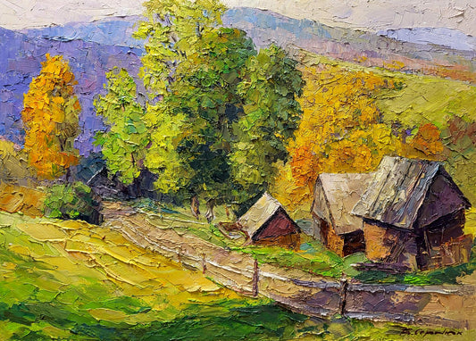 Oil painting Autumn in the mountains Serdyuk Boris Petrovich
