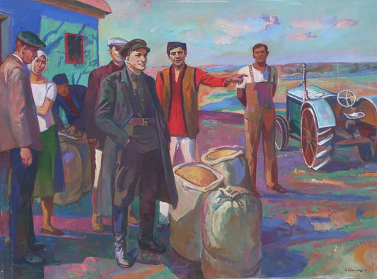 Oil painting Socialist Realism Tokarev V.V.