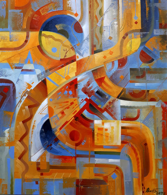 Oil painting Boomerangs Sergey Voichenko