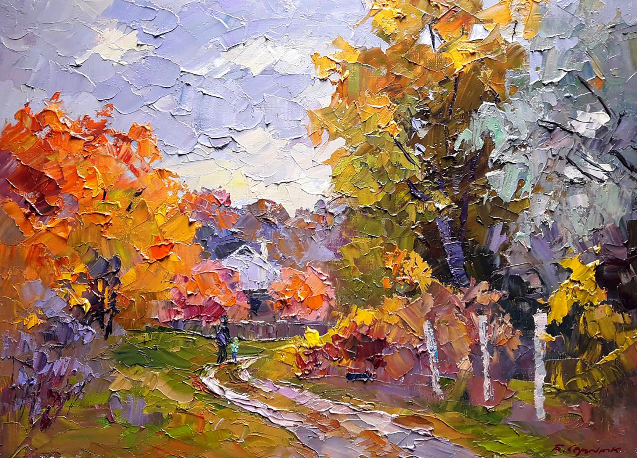 Oil painting Colorful autumn Serdyuk Boris Petrovich