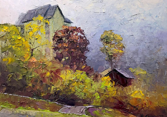 Oil painting Morning fog Serdyuk Boris Petrovich
