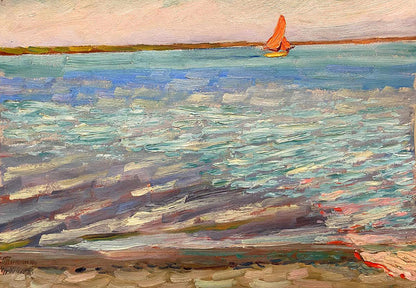 Oil painting Sail Tkachenko Evgeny Nikolaevich
