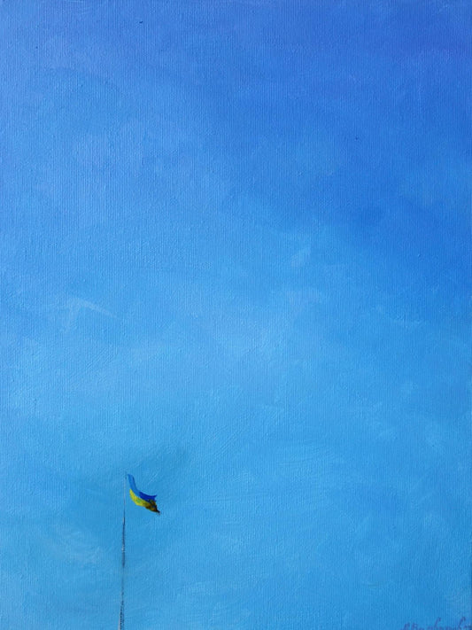 Oil painting Flag Varvarov Anatoly Viktorovich
