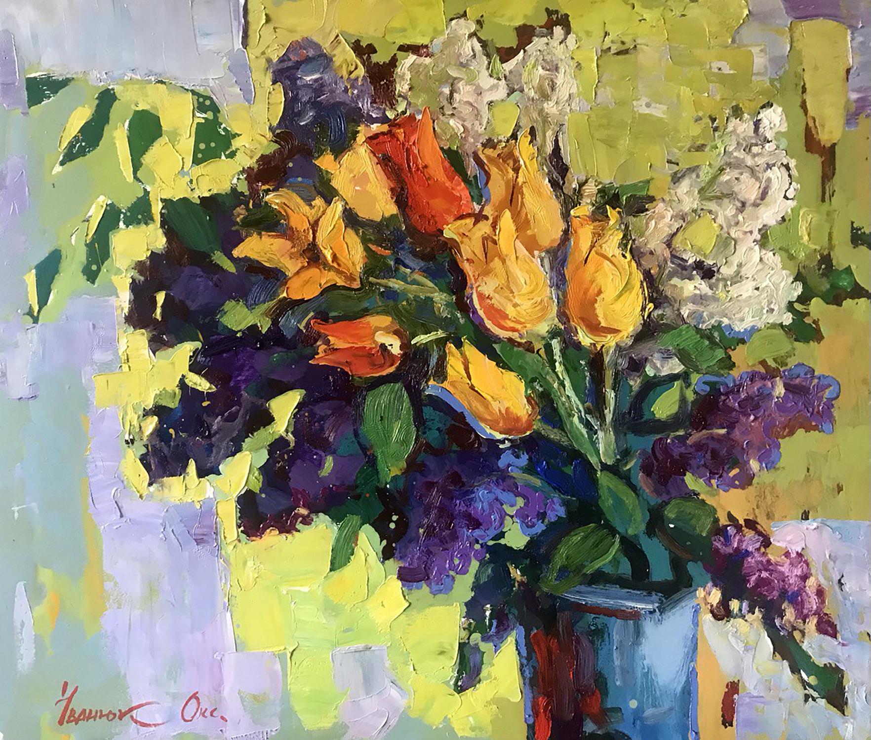 Oil painting Lilac Ivanyuk Oksana