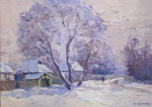 oil painting Hoarfrost Serdyuk Boris Petrovich