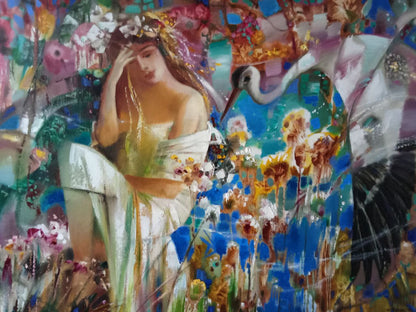 Oil painting Indian summer Anatoly Borisovich Tarabanov