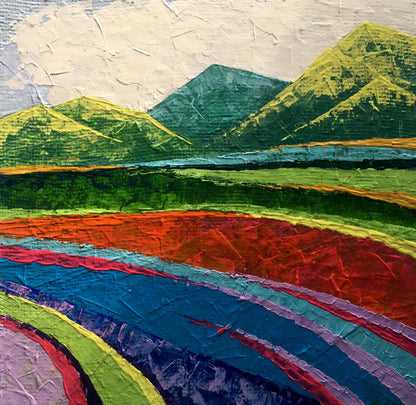 Oil painting Big mountains Zadorozhnya V. V.