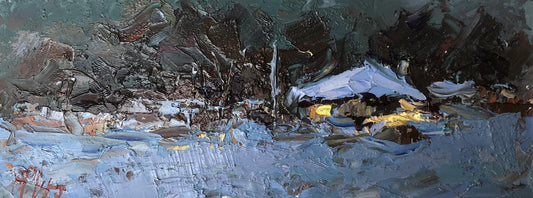 Oil painting Winter silence Alexander Nikolaevich Cherednichenko