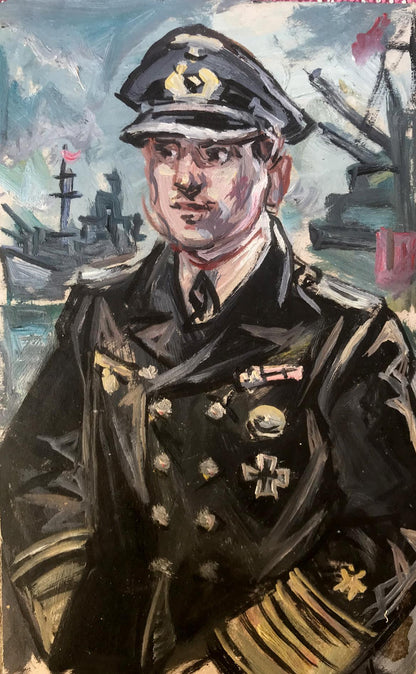 Oil painting Ship officer Alexander Arkadievich Litvinov