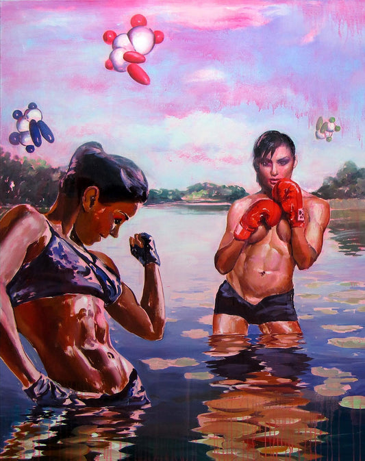 Oil painting Pink dust Igor Konovalov