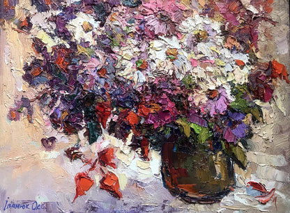 Oil painting Daisies Ivanyuk Oksana