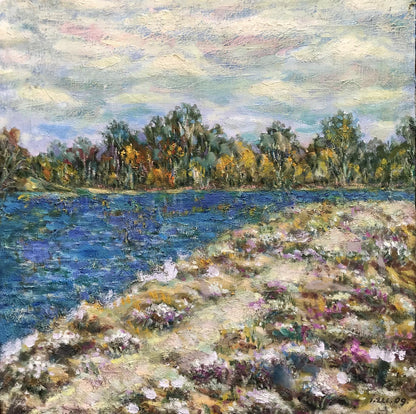 oil painting river landscape buy