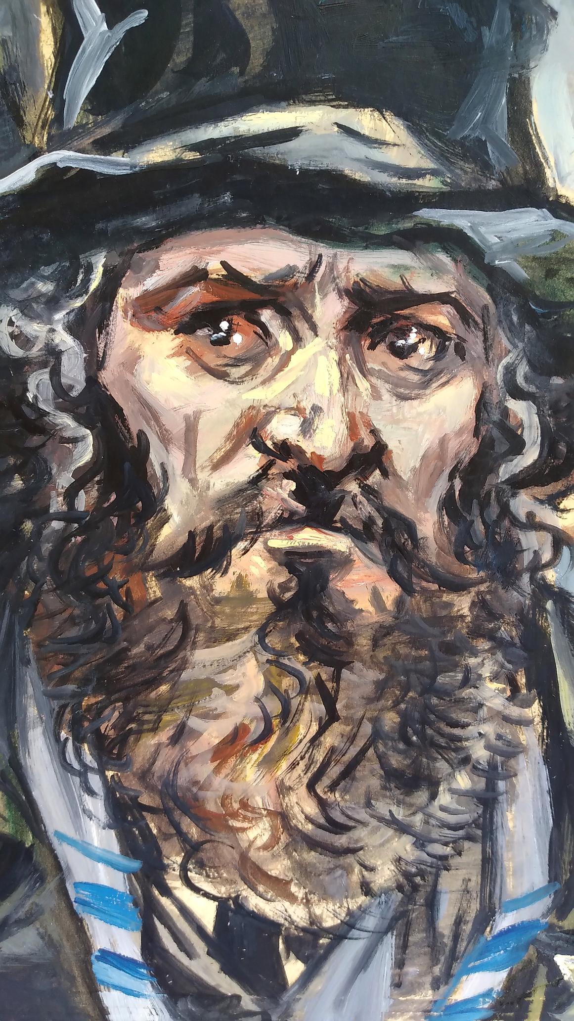 Oil painting Portrait of a Jew Unknown author