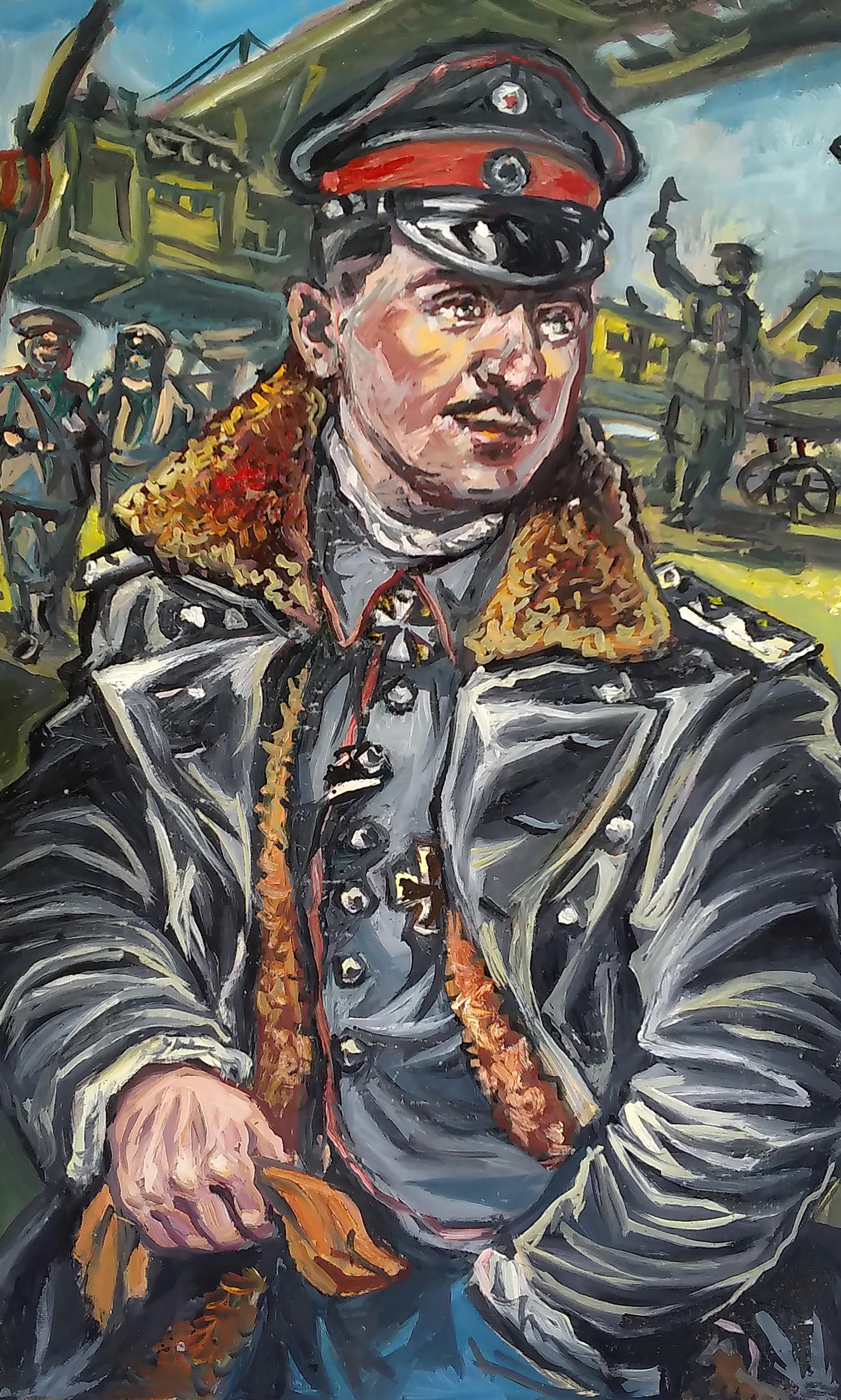 Oil painting Portrait of an officer Unknown author