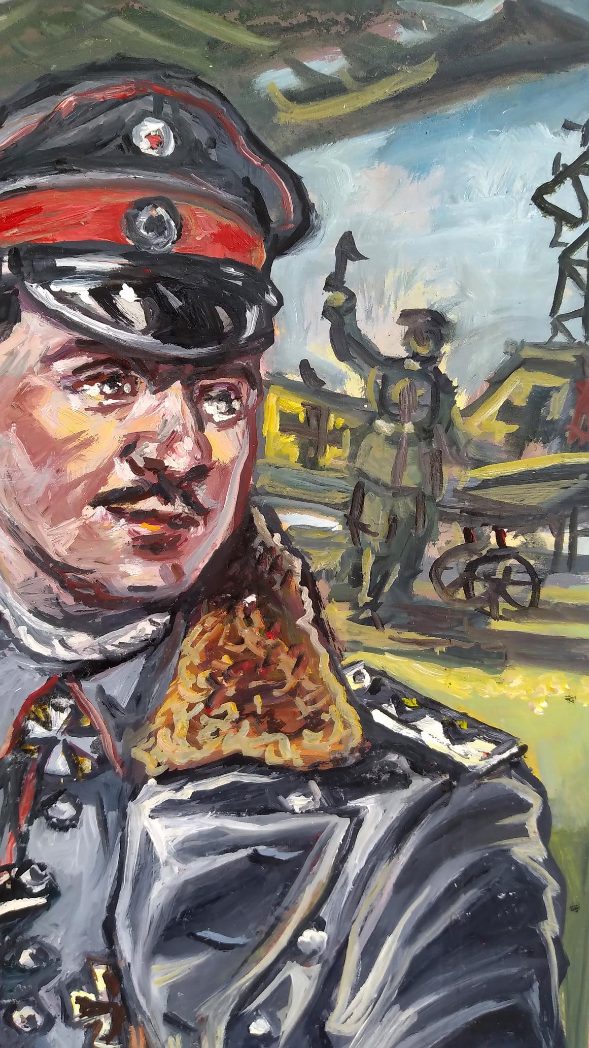 Oil painting Portrait of an officer Unknown author