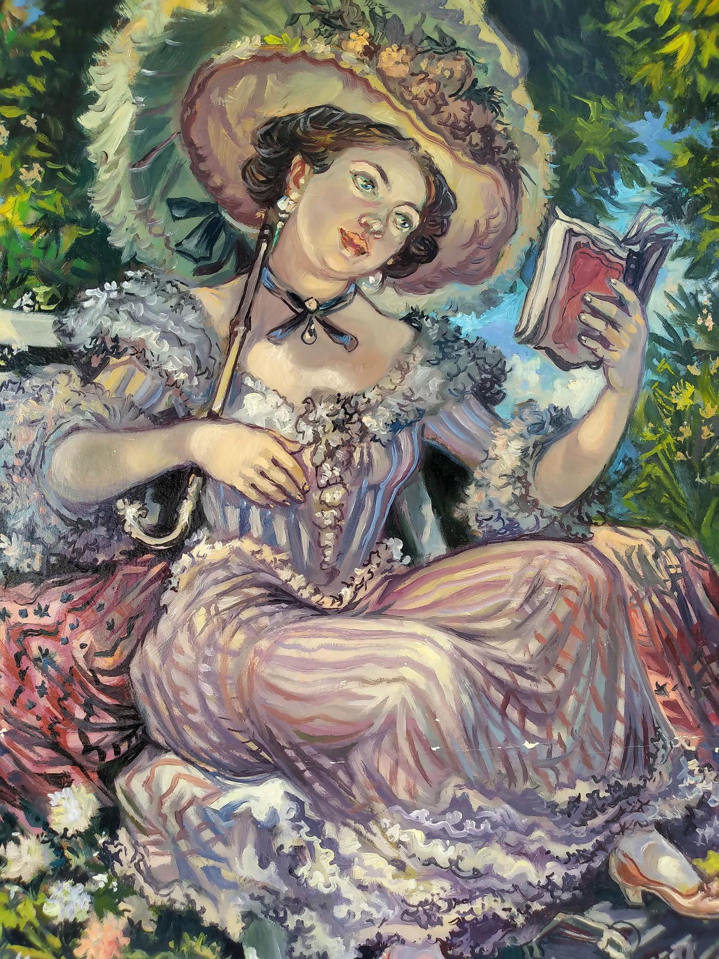 Oil painting Portrait of a madam Alexander Arkadievich Litvinov