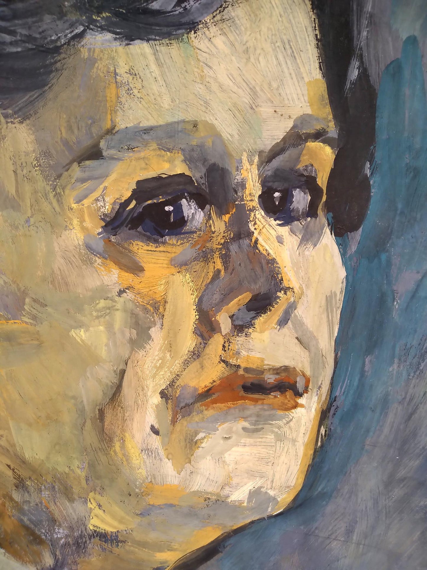 Oil painting Mother's portrait Litvinov Oleg Arkad'yevich