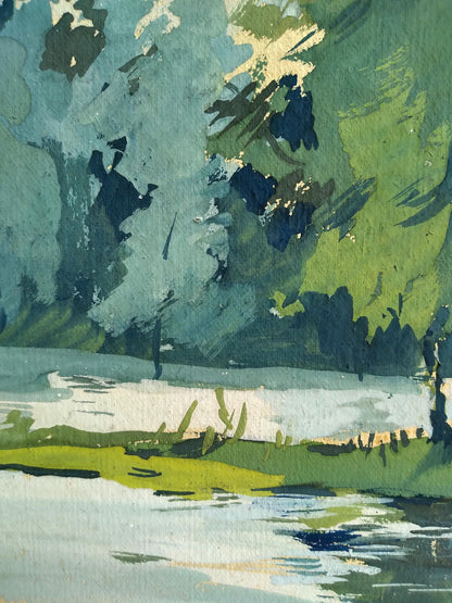 Painting Lake in the forest Litvinov Oleg Arkad'yevich