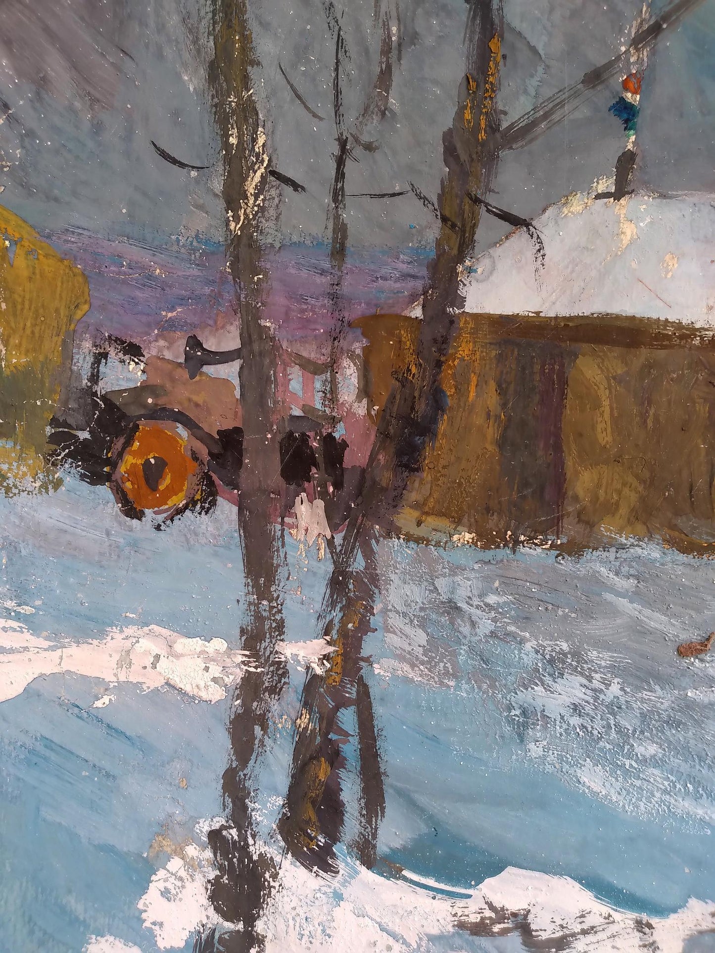 Painting Snow clearing Litvinov Oleg Arkad'yevich