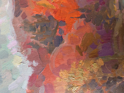 Oil painting Autumn mountains Batrakov Vladimir Grigorievich