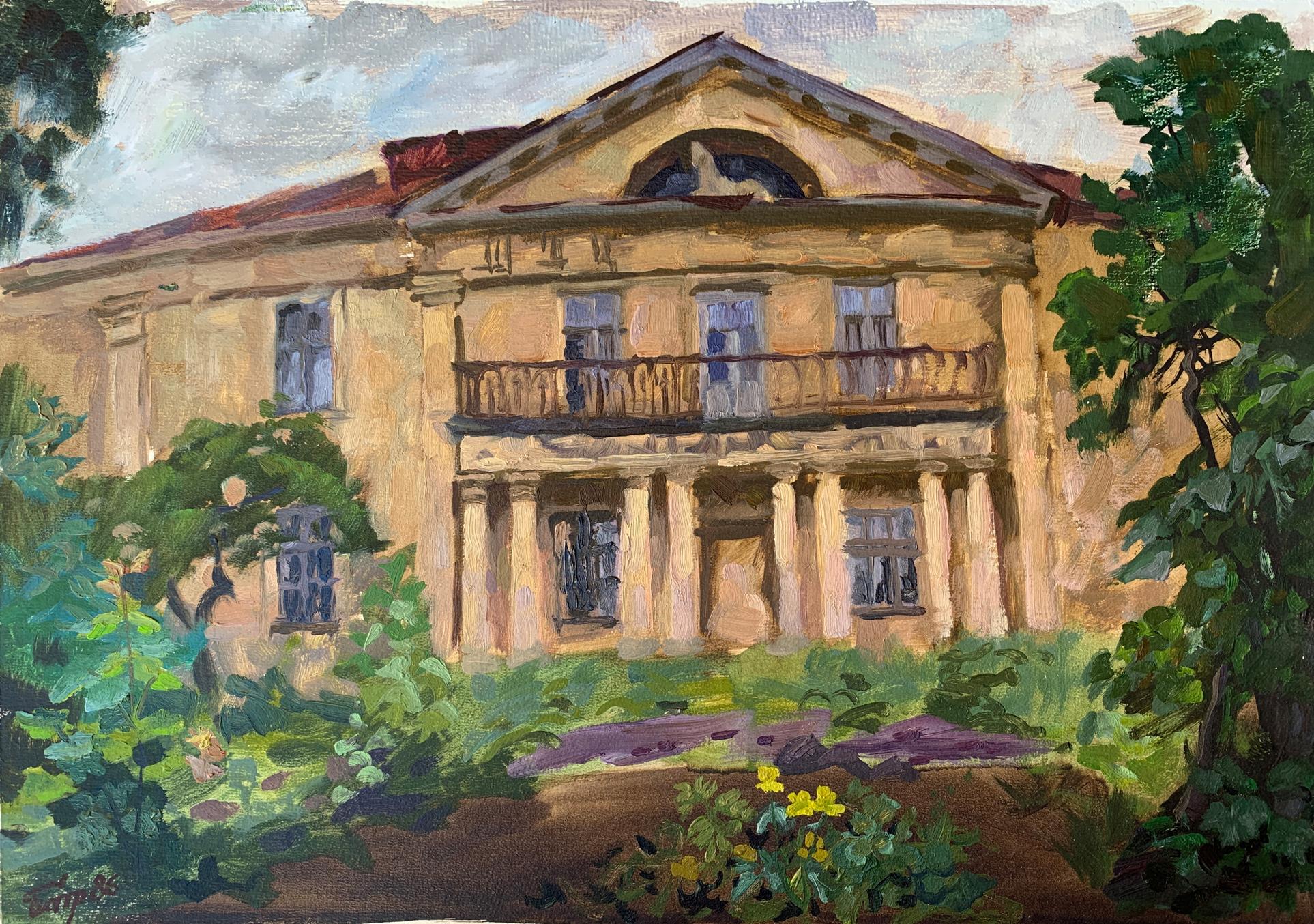 Oil painting Lviv Palace Batrakov Vladimir Grigorievich