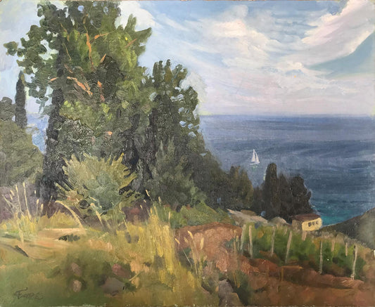 Oil painting Near the Black Sea Batrakov Vladimir Grigorievich