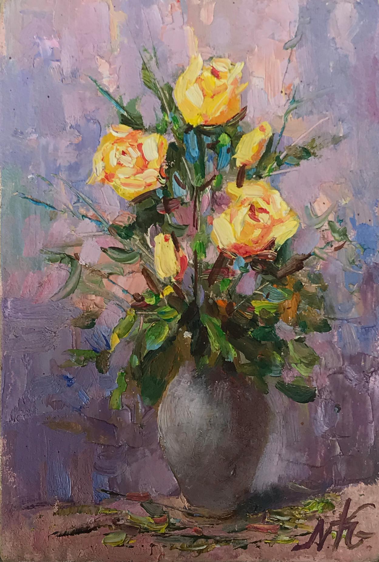 Oil painting Bouquet of roses Kuzeminsky Nikolay Borisovich