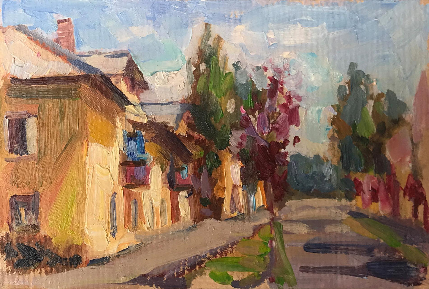 Oil painting City streets Kuzeminsky Nikolay Borisovich