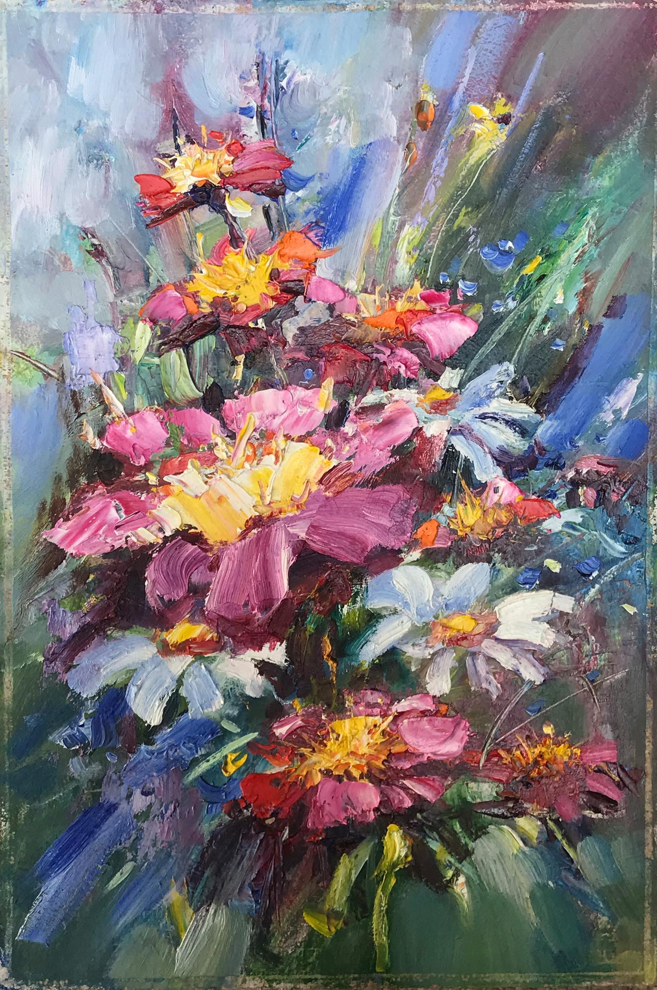 Oil painting Daisies Kuzeminsky Nikolay Borisovich