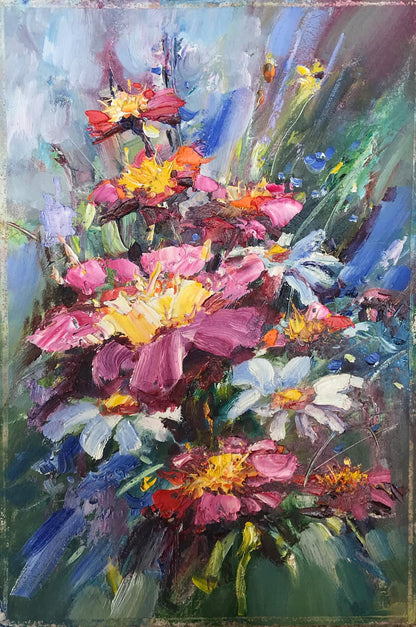 Oil painting Daisies Kuzeminsky Nikolay Borisovich