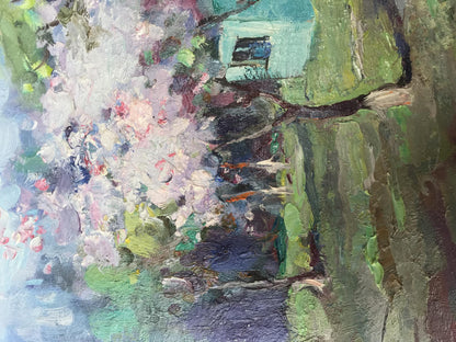 Oil painting Spring in the garden Kuzeminsky Nikolay Borisovich