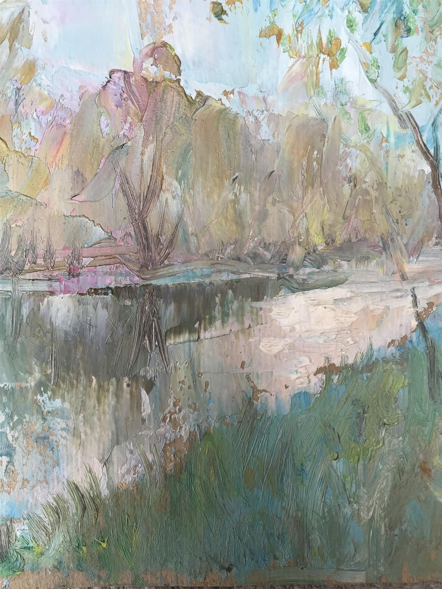 Oil painting River Snov Unknown artist