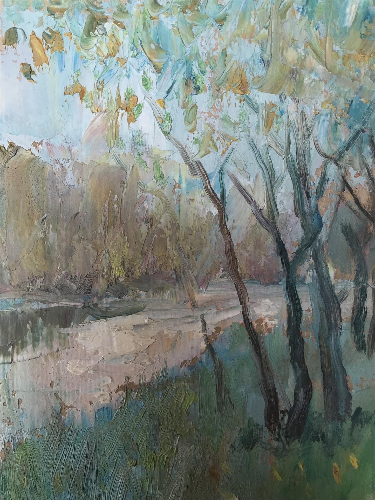 Oil painting River Snov Unknown artist