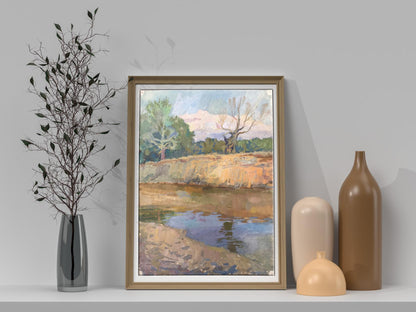 Victor Wihyrovskii's oil painting "River Psyol"