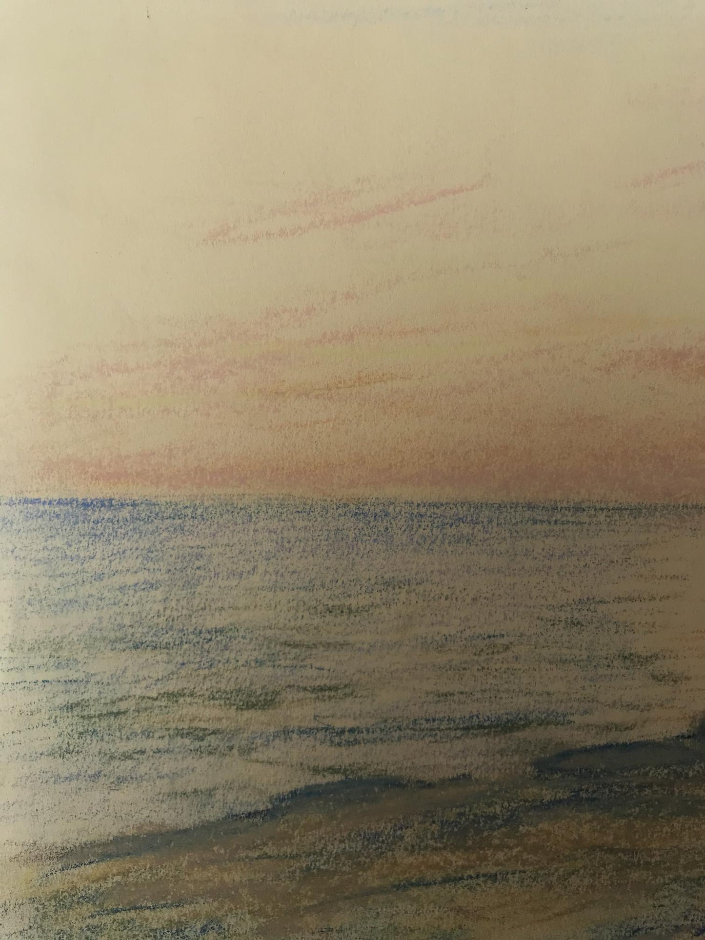 Pencils painting By the sea Wihyrovskii Victor