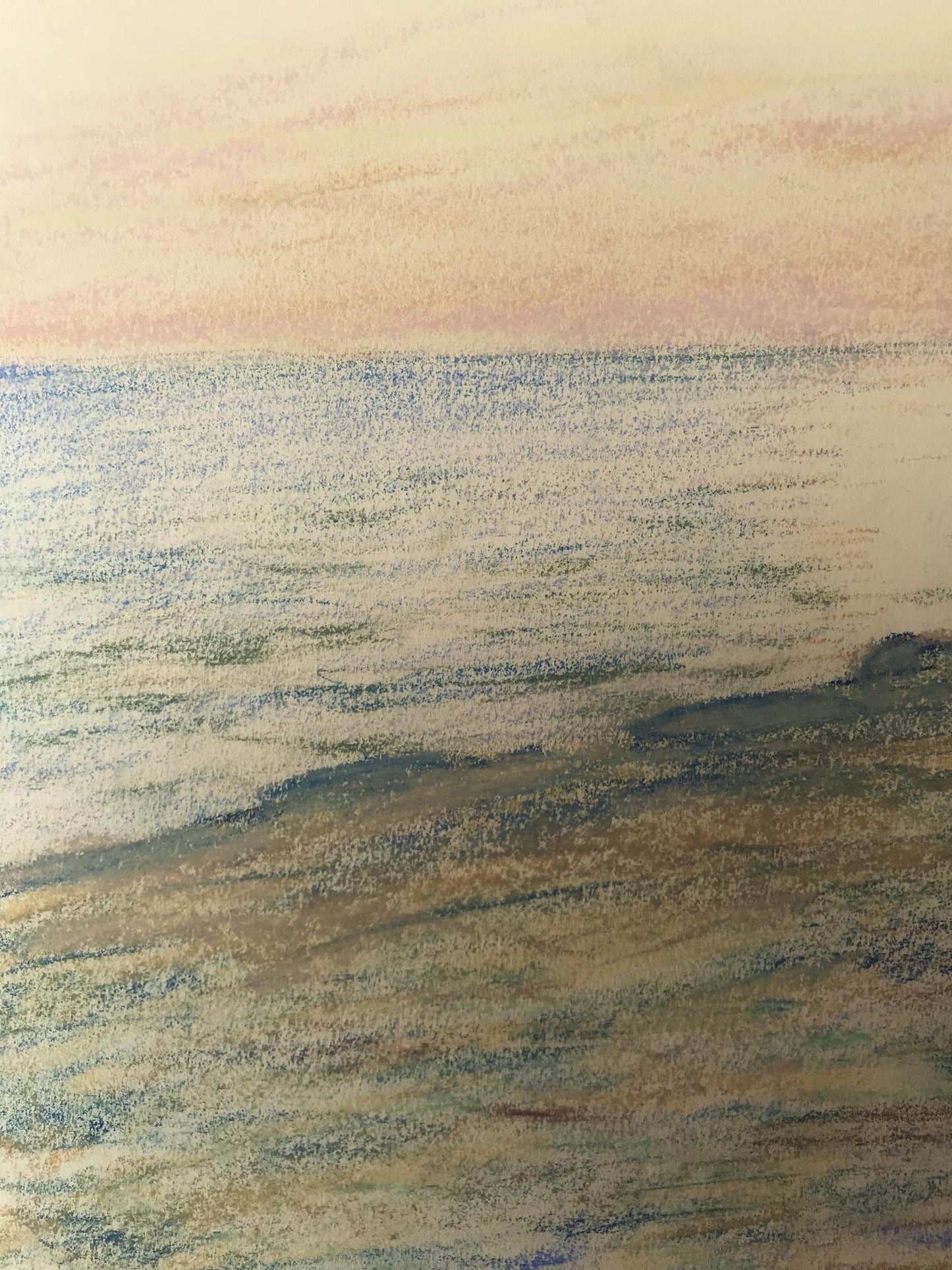 Pencils painting By the sea Wihyrovskii Victor