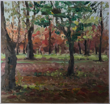 Oil painting Forest park Nesterova A.