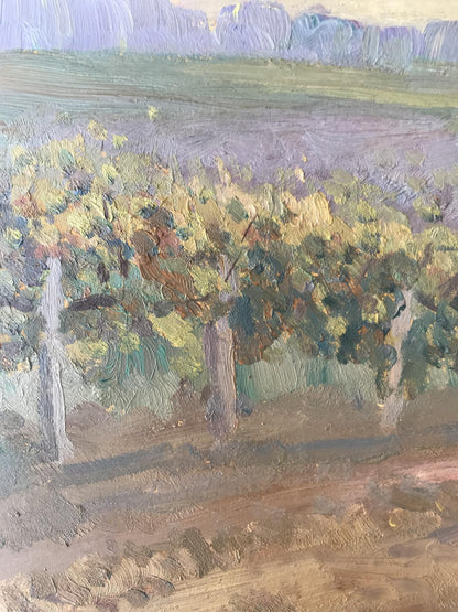 Oil painting Vineyards Unknown artist