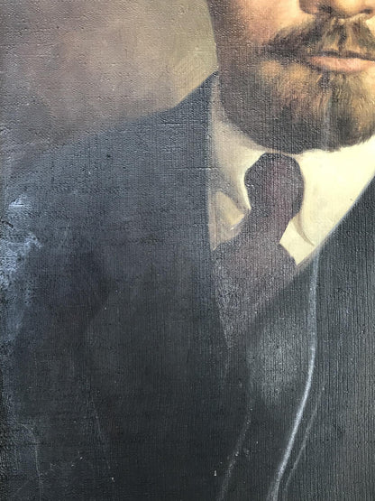 portrait painting lenin