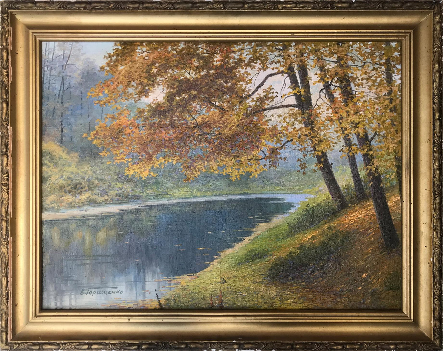 Oil painting Wonderful outdoor recreation Gerashchenko Volodymyr Fedorovich