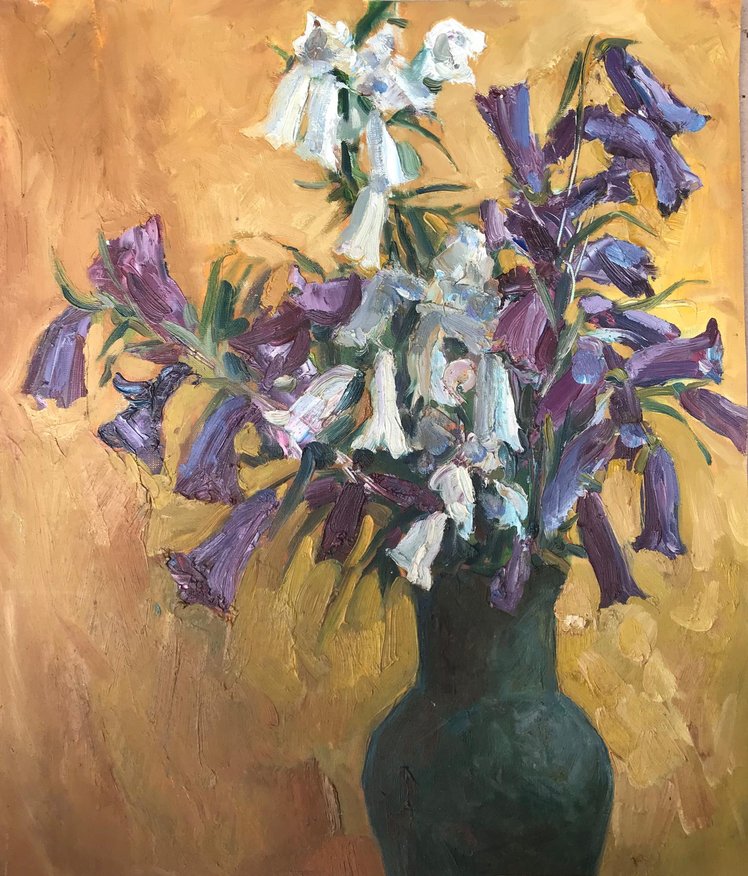 Oil painting Summer flowers Unknown artist