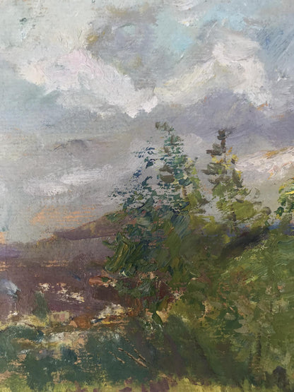 Oil painting Spring in Gorodishe Wihyrovskii Victor