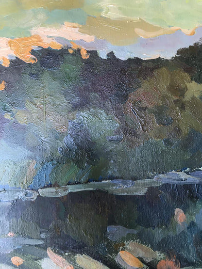 Oil Painting Nature  Forest landscape