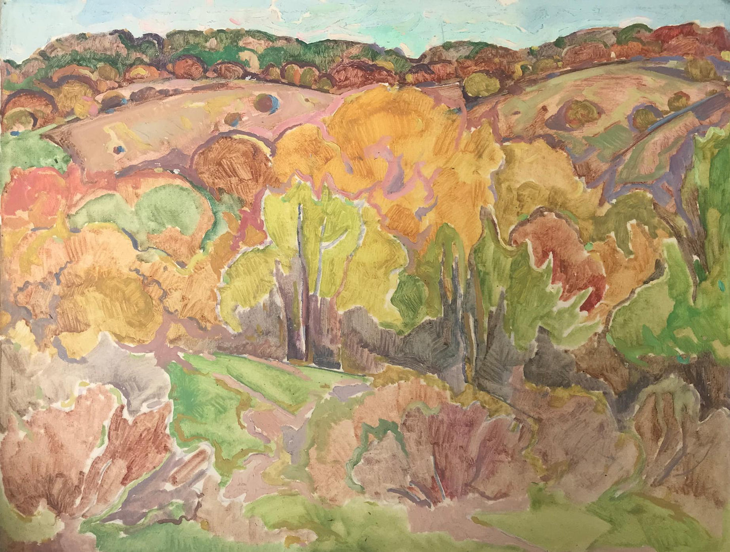 Oil painting Mountain landscape Peter Dobrev