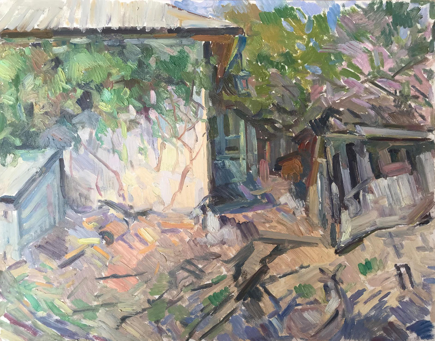 Oil painting Native home Peter Dobrev