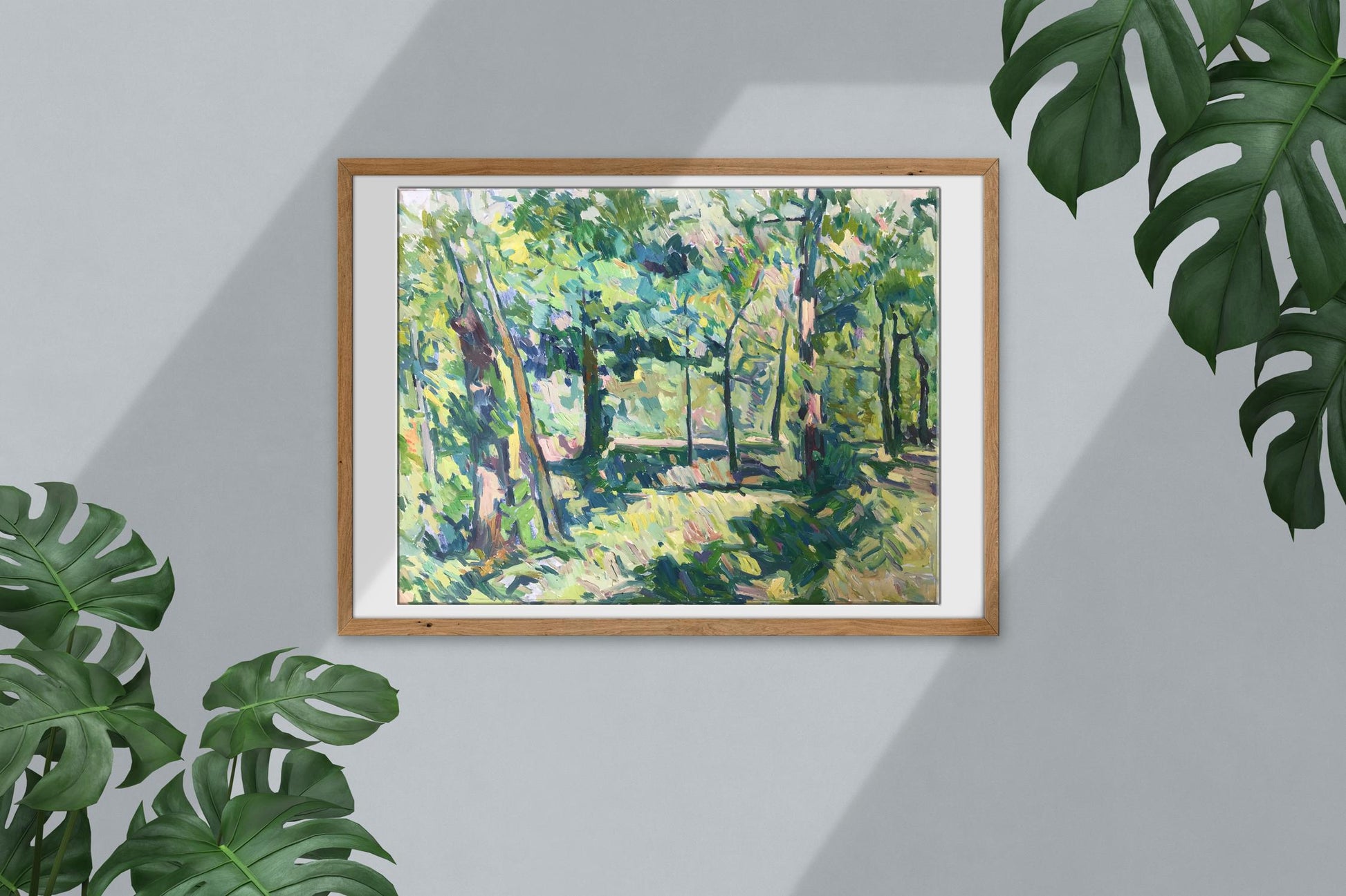 Oil painting Green Forest
