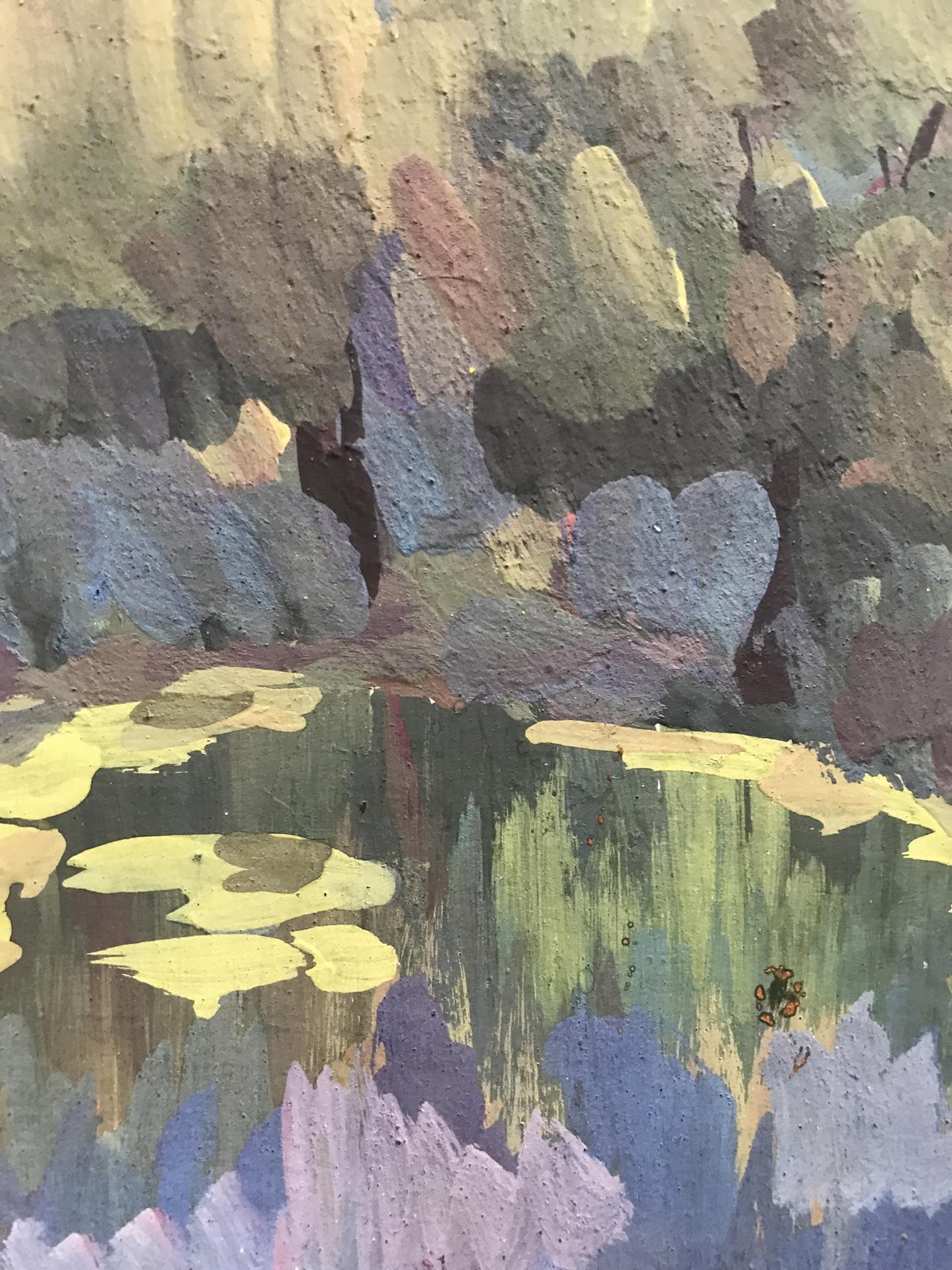 Oil painting Forest pond Unknown artist