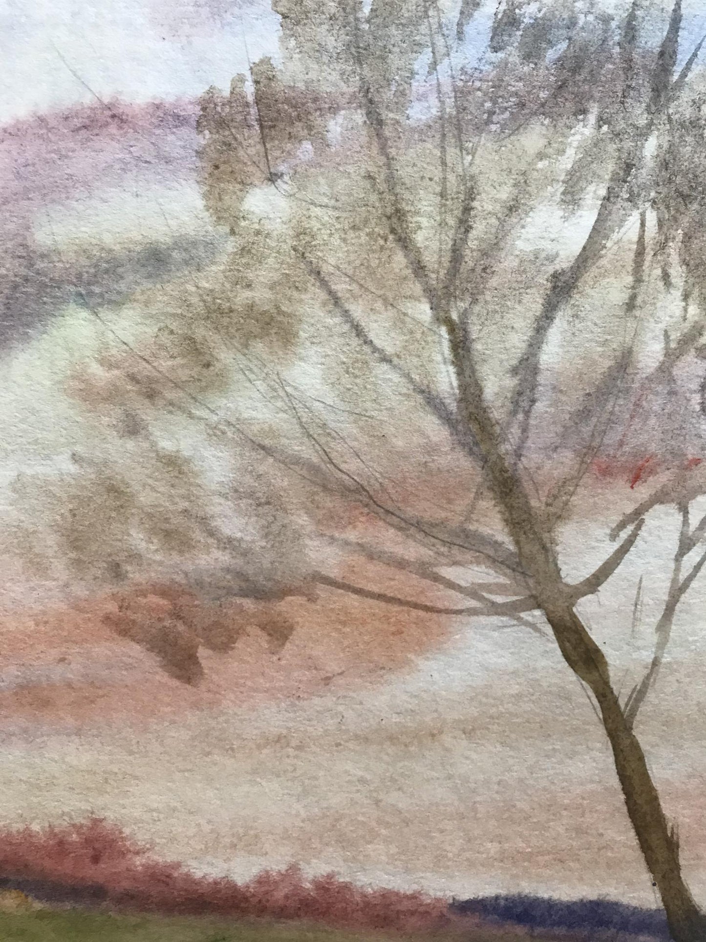 Watercolor painting Autumn days Unknown artist