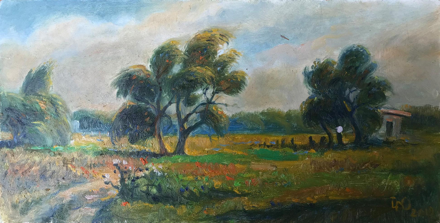 Oil painting Summer wind Litvinov Oleg Arkad'yevich